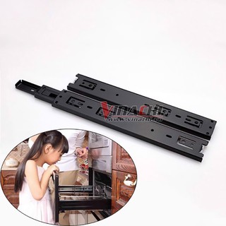 Ray trượt bi 3 tầng thép sơn tĩnh điện loại 1- ray trượt bi 3 tầng thép sơn tĩnh điện loại 1 được bôi trơn bằng một tin