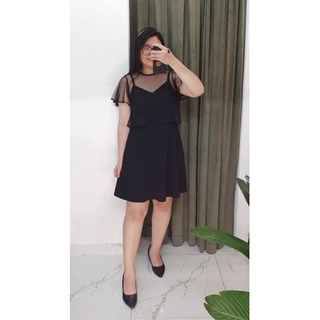 Bigsize công sở - Set Đầm Dây Và Áo Khoác