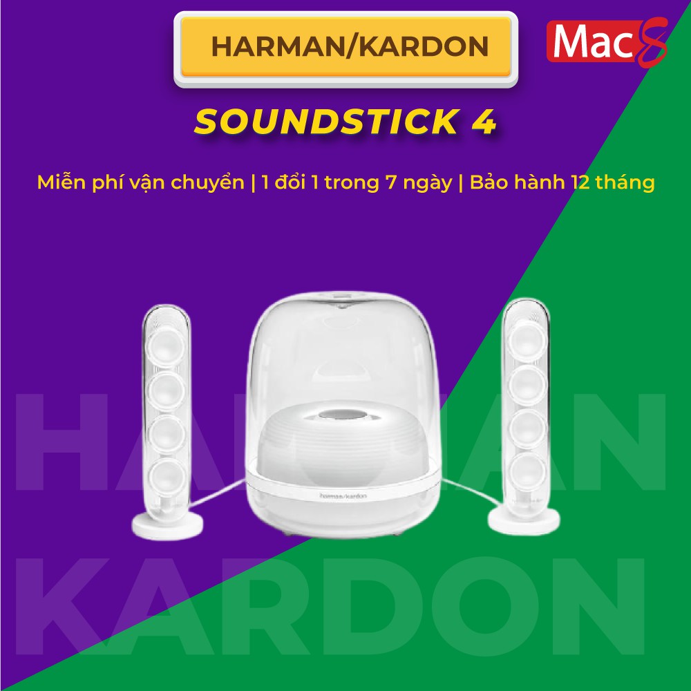 Loa không dây Bluetooth Harman Kardon Sound Stick 4 Trắng (Thế Hệ 4) Soundstick 4