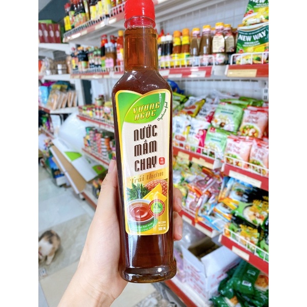 NƯỚC MẮM CHAY VƯƠNG NGỌC CHAI 500ml THƠM NGON KHÔNG MẶN