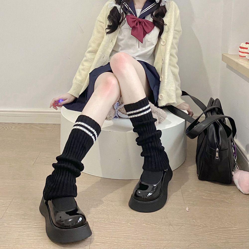 Tất Dệt Kim Giữ Ấm Chân Phong Cách Nhật Bản Ngọt Ngào Cho Nữ