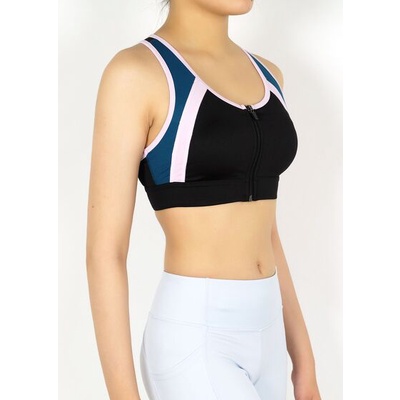 Sport bra khóa kéo trước phối 3 màu