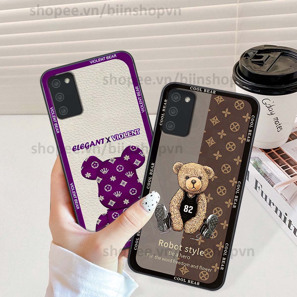 Ốp Samsung A02s / A03s hình gấu bear brick đẹp độc lạ, thời trang, cá tính