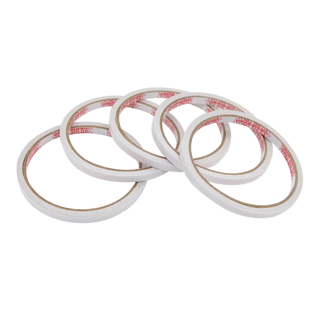 Băng keo hai mặt tự dính siêu mỏng màu trắng an toàn tiện dụng