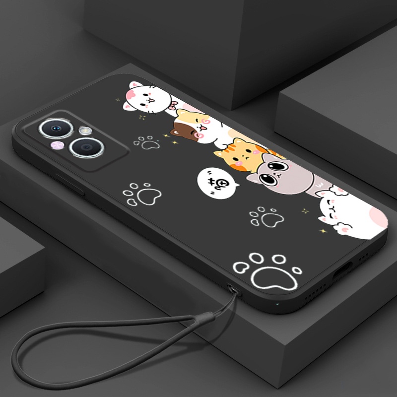 Ốp lưng OPPO RENO 7Z 5g RENO 7 Z 5g Reno7 Z 5g Ốp Điện Thoại Silicon Mềm Mịn Bảo Vệ Cho OPPO RENO 7Z 5g RENO 7 Z 5g Reno7 Z 5g DZMM01 viền vuông cute