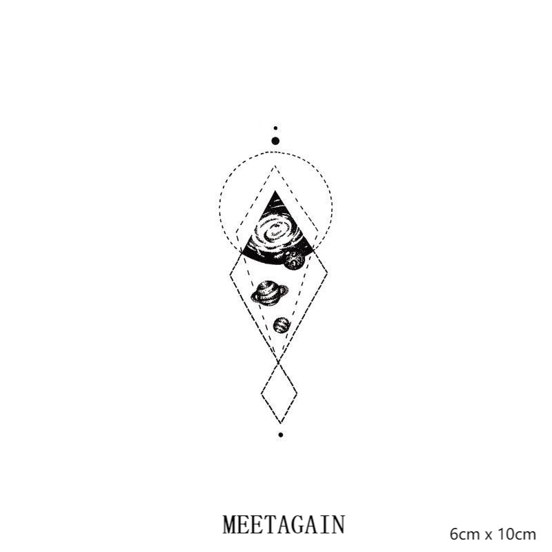 Hình xăm dán tạm thời chống nước 6cm x 10cm sang 15 ngày m-013