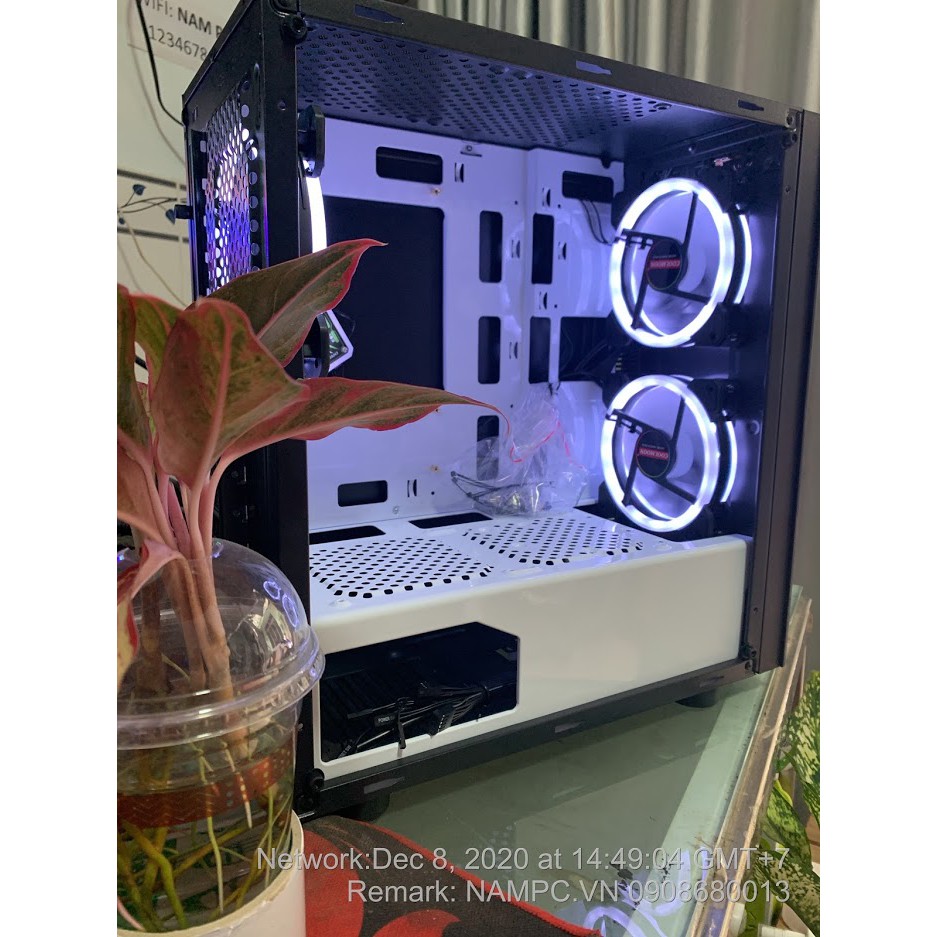 Fan led RGB Coolmoon V1, có hub remote