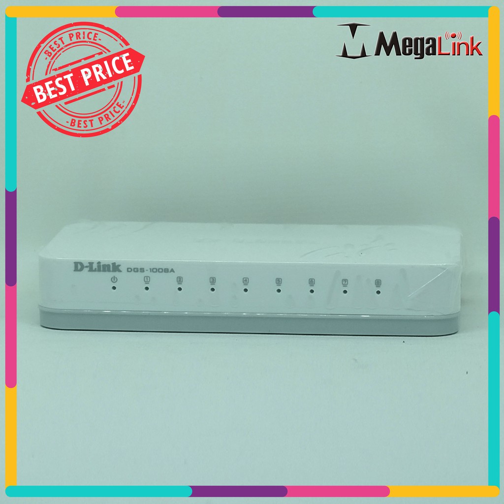 Công Tắc Chuyển Đổi D-Link Dgs-1008A Gigabit 8 Cổng