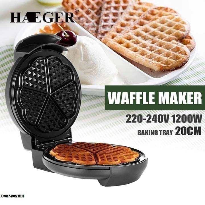 [ SỈ - LẺ ] Máy làm bánh HAEGER đa năng, bánh bông lan, bánh waffle [ BH - 12 Tháng]