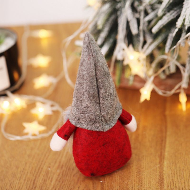 Búp Bê Nhồi Bông Hình Ông Già Noel Đội Mũ Swedish Gnome Handmade Trang Trí Giáng Sinh