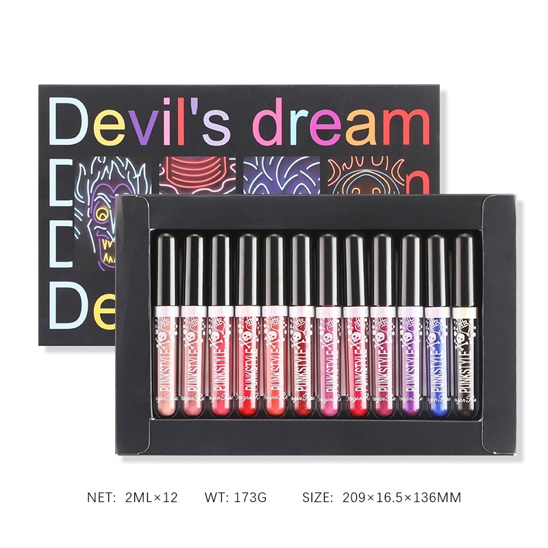 Bộ Son Kem Bóng Lâu Trôi Chống Thấm Nước Màu Sắc Cá Tính