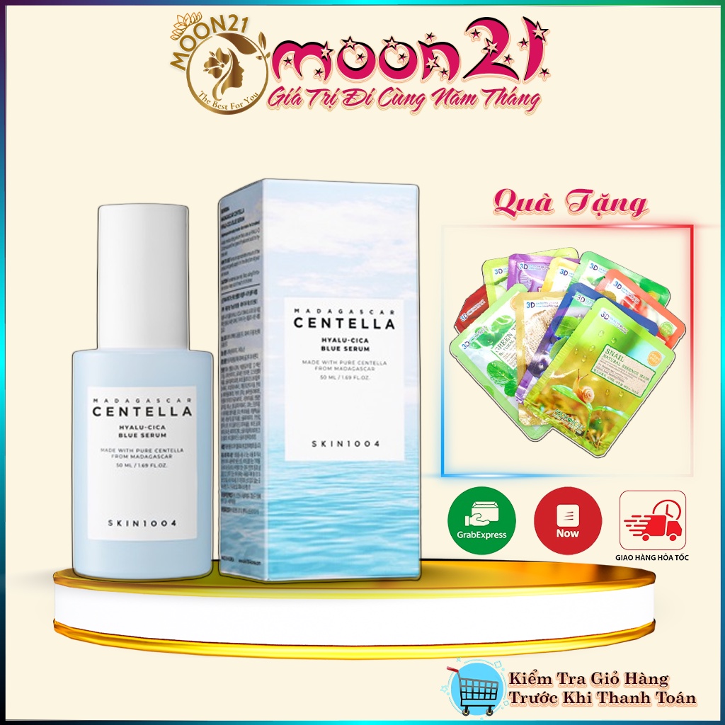 Serum rau má, Tinh chất rau má serum Centella Madagascar Hyalu - Cica Serum Skin1004 50ml tinh chất dưỡng ẩm sáng da