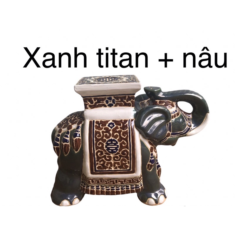 Đôn voi gốm sứ nam bộ size lớn