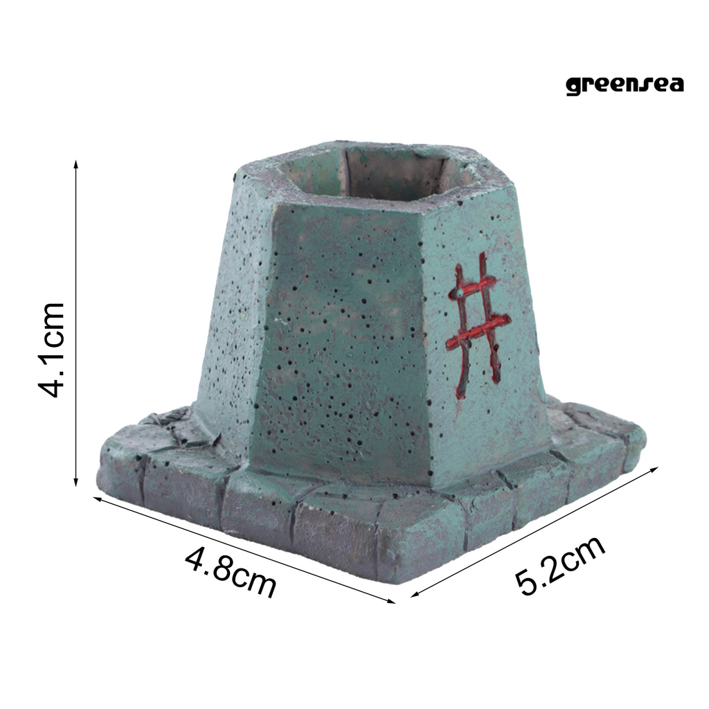 GBJ_Small House Eco-friendly Fall Resistant Resin Mini House Model Statue for Home