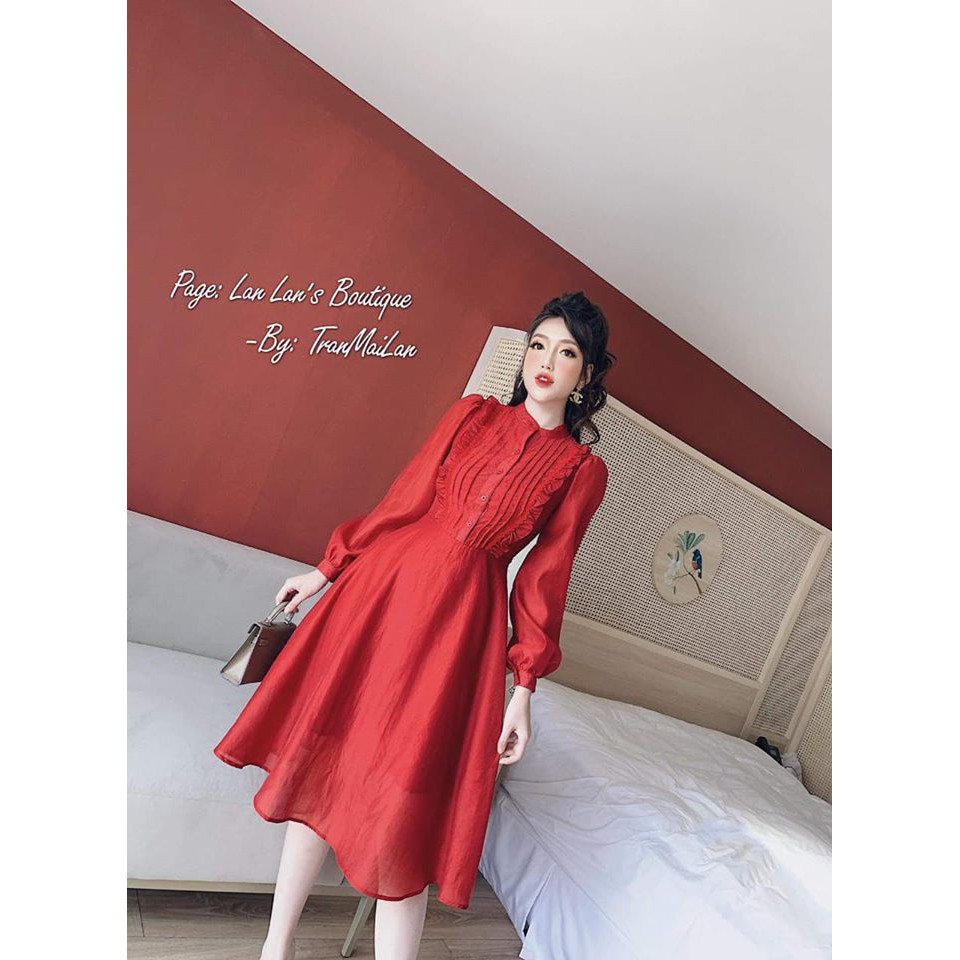 Váy voan thô đính cúc nhỏ ngực bánh bèo(kèm video,ảnh thật) | BigBuy360 - bigbuy360.vn