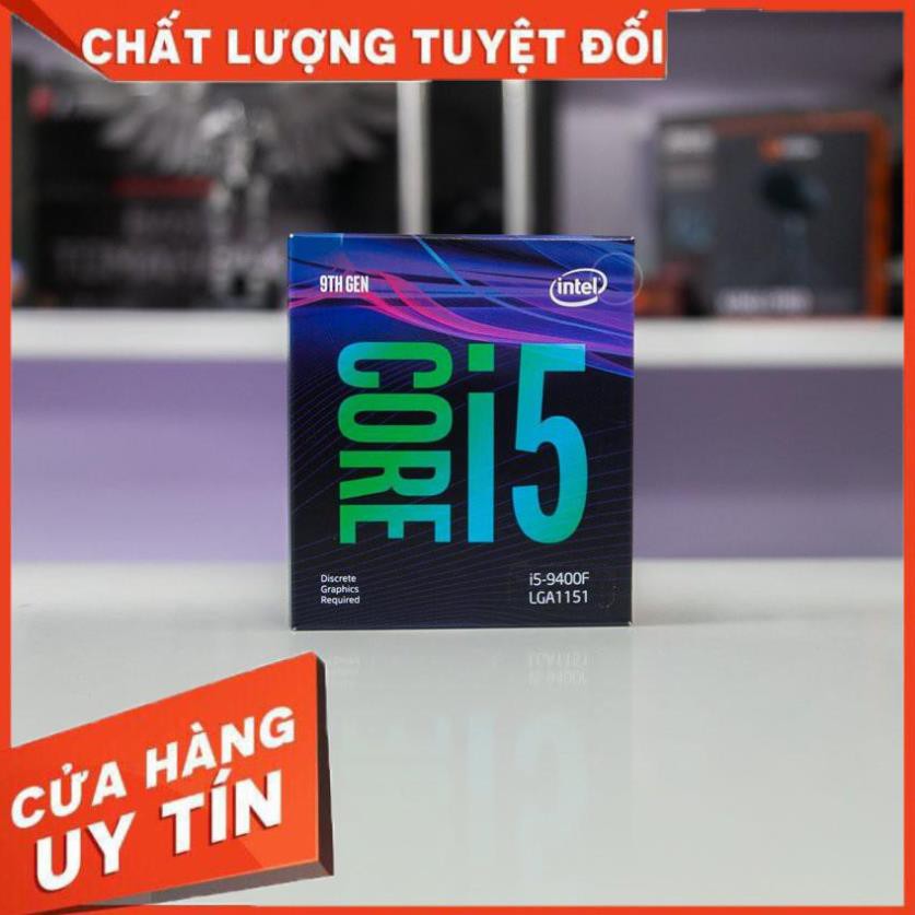 CPU Core I5 9400F 1151 Box NK new BH 36Th,CPU i5 9400F (2.9Ghz, 6C6T) LGA1151 Tray BH 01 Tháng, I5 8400 BH 1Th