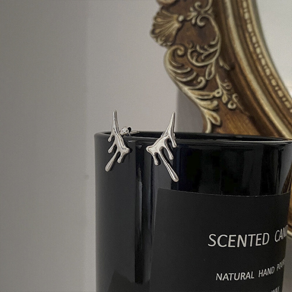 Cod Qipin Khuyên Tai Dạng Lỏng Hình Giọt Nước Kiểu Punk Cổ Điển Cho Nam Và Nữ