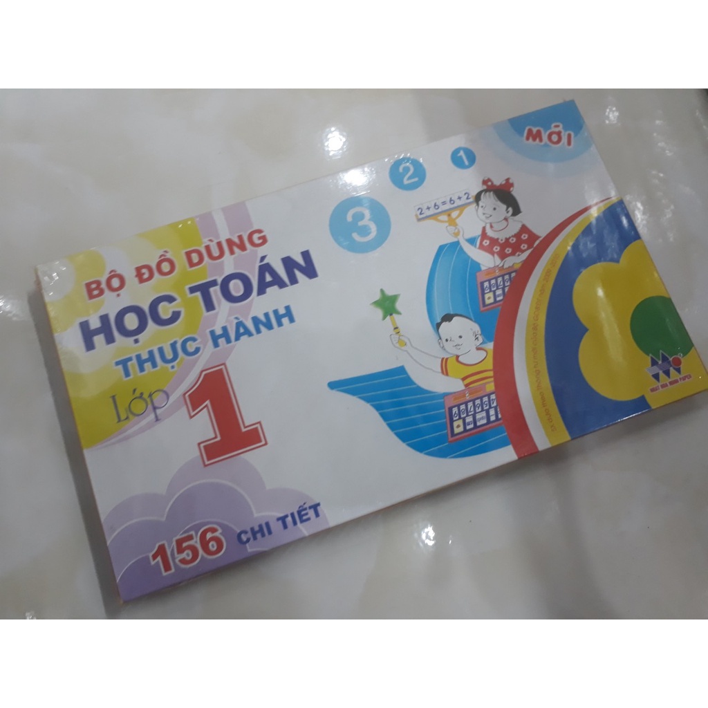 Bộ đồ dùng học Toán thực hành lớp 1- Bộ thực hành 156 chi tiết