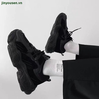 Giày thể thao nam đế dày màu đen thời trang cá tính