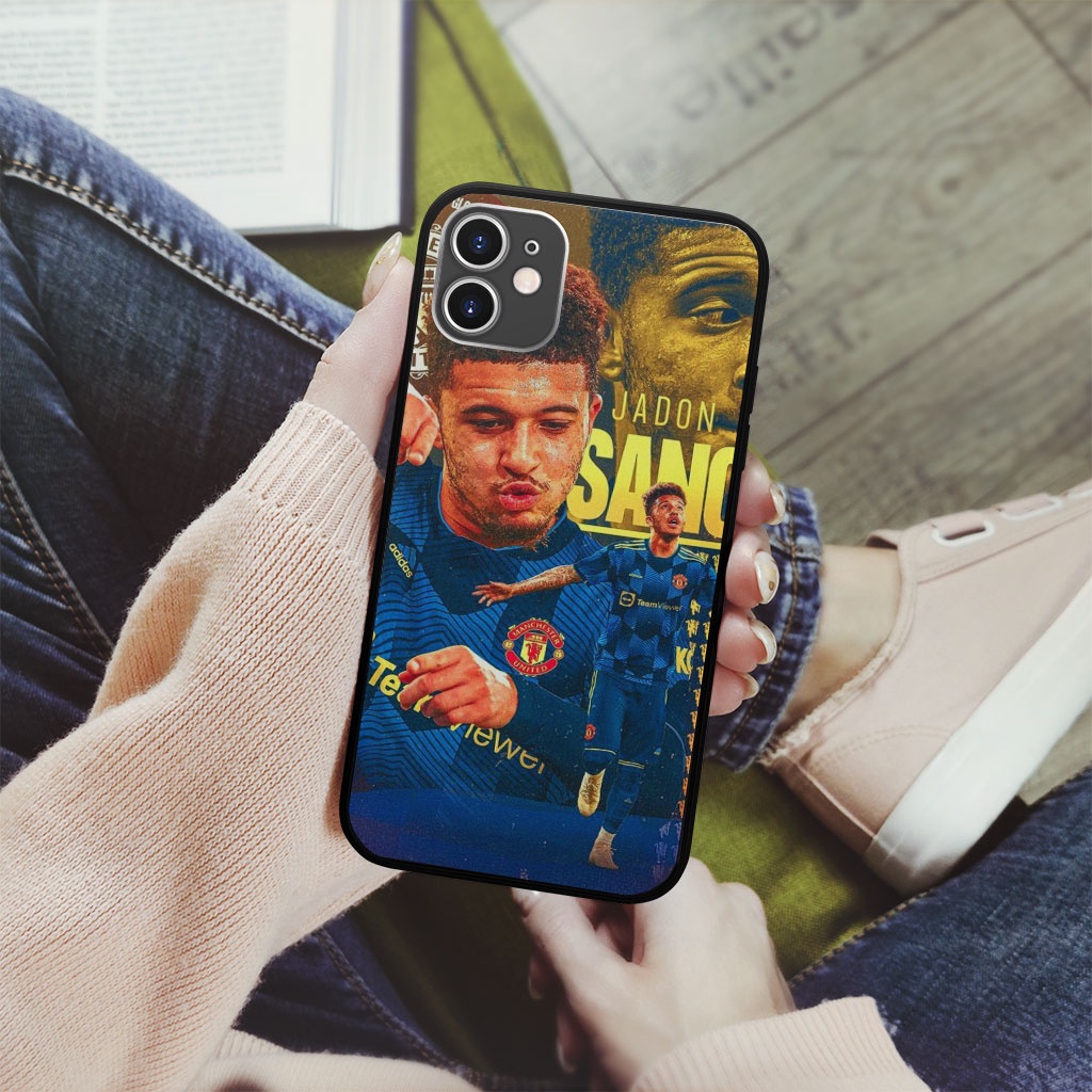 Ốp vuông sanc cầu thủ MU love Iphone 6 6s 7 7s 8 SE X XR XS 11 12 13 Plus Pro Promax MUT2200164