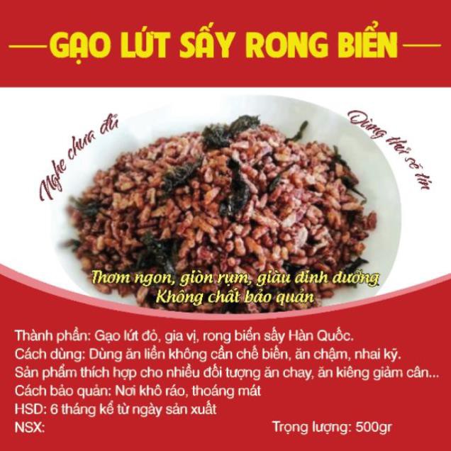 500 Gạo lứt Mix rong biển Hàn Quốc ăn liền siêu ngon - Healthy