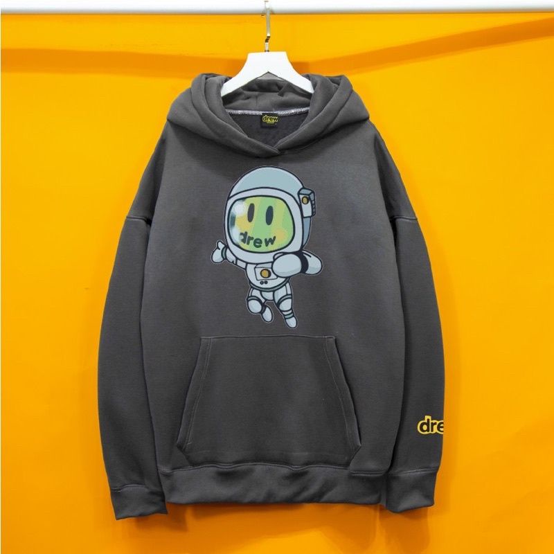 áo hoodie Drew phi hành gia chất liệu nỉ bông dày phù hợp với nam và nữ