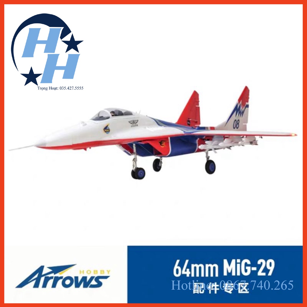 Máy bay điều khiển MIG 29 dual EDF 64mm MiG-29 64mm EDF PNP