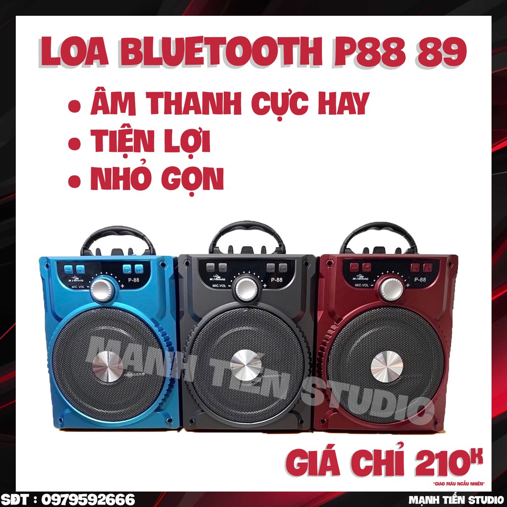 CTY MẠNH TIẾN  Loa Karaoke Bluetooth P88 89 - BH 6 tháng