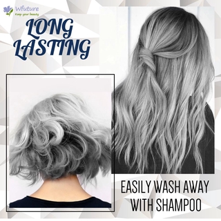 (Hàng Mới Về) Kem Nhuộm Tóc Màu Xám Khói Cá Tính Cho Nam Và Nữ