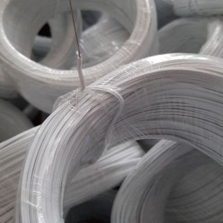 Dây kẽm bọc nhựa buộc hoa lan, buộc hàng hóa  màu trắng