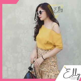 [CÁ TÍNH] Áo thun nữ hở vai 1 dây chất cotton thoáng mát