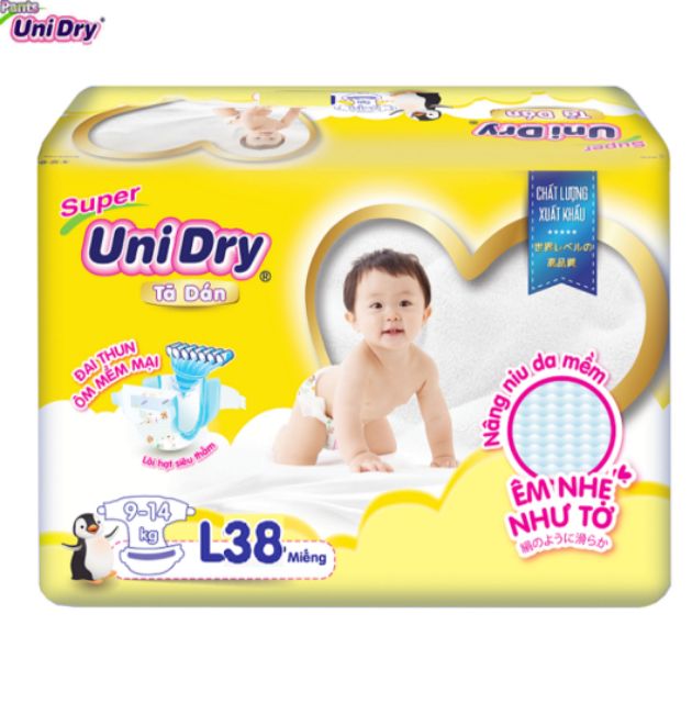 [Mẫu mới] TÃ DÁN UNIDRY S48/M42/L38/XL34 (Không quà)