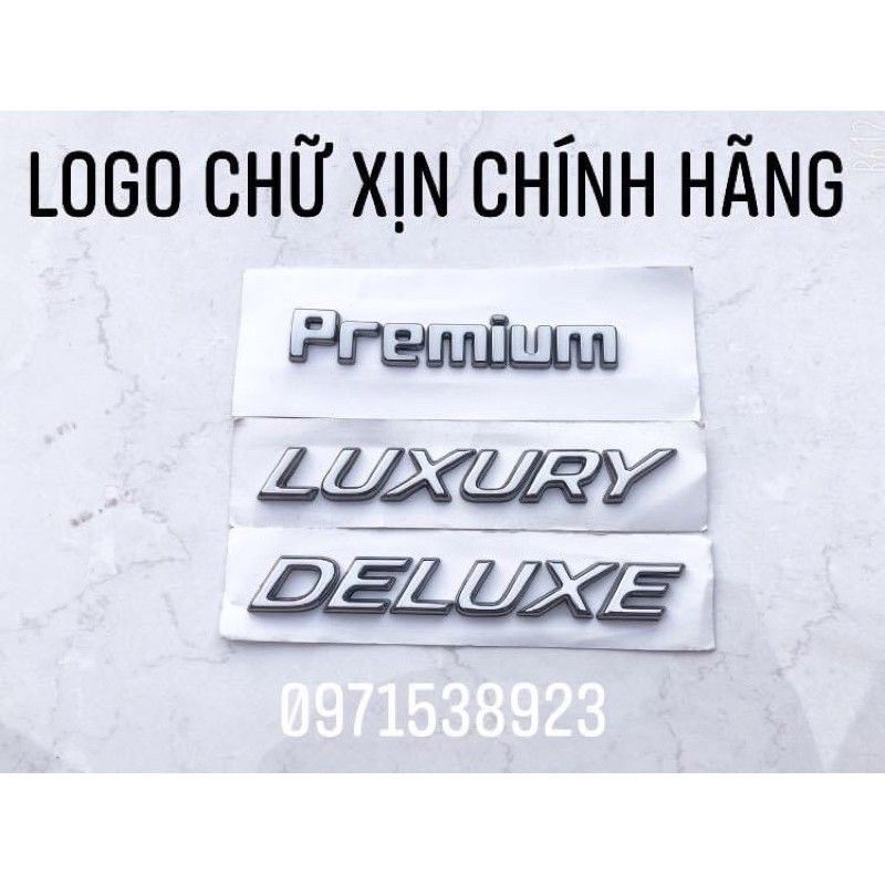 logo chữ LUXURY PREMIUM DULUXE xịn chính hãng