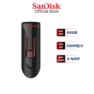 USB 3.0 SanDisk CZ600 64GB Cruzer Glide upto 100MB/s - Hãng phân phối chính thức