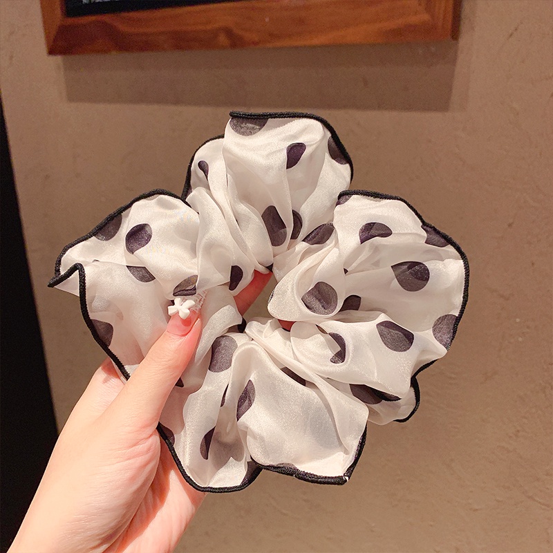 Dây Cột Tóc Họa Tiết Chấm Bi Phong Cách Hàn Quốc Dễ Thương Cho Nữ