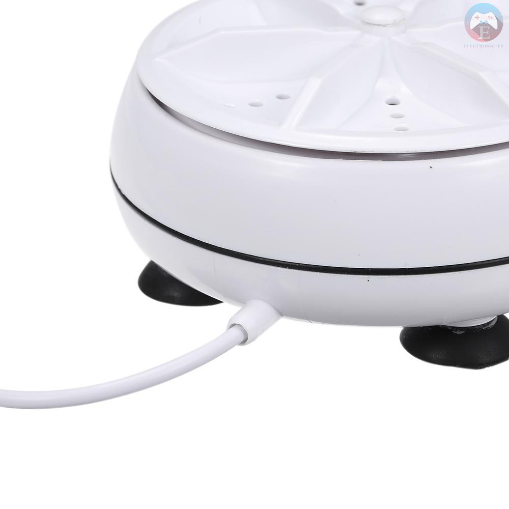 Máy Giặt Mini 2 Trong 1 Sử Dụng Sóng Siêu Âm Kèm Dây Cáp Usb Tiện Dụng