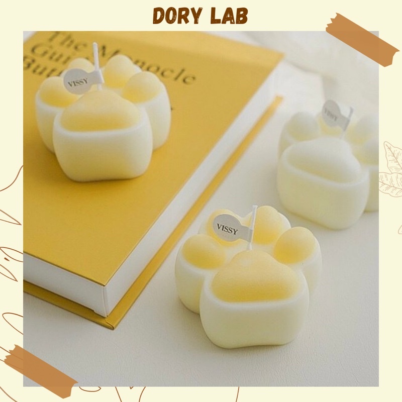 Nến Thơm Chân Mèo Cute Không Khói, Decor Chụp Ảnh - Dory Lab