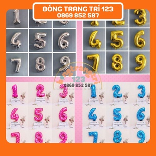 [CAO CẤP] Bóng Số Trang Trí Sự Kiện Size 16inch