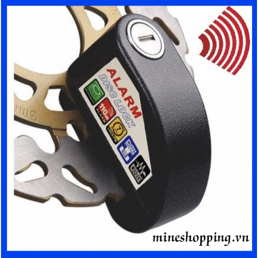 Khoá đĩa xe có chuông báo động chống trộm cao cấp_Dùng cho tất cả các loại xe thắng đĩa Alarm Lock/ONIKA