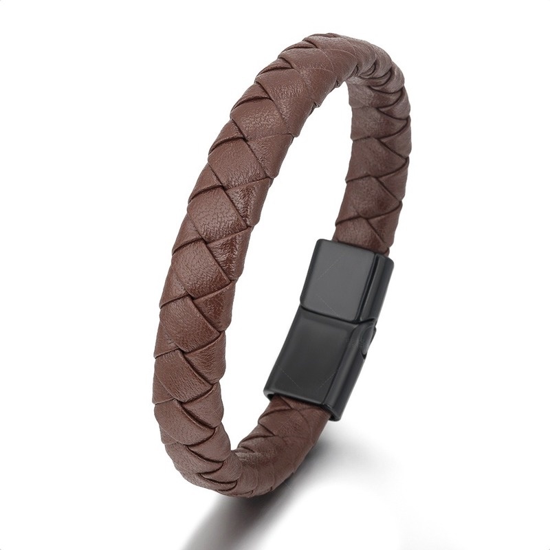 Vòng Tay Da Bện Phong Cách Vintage Cho Nam