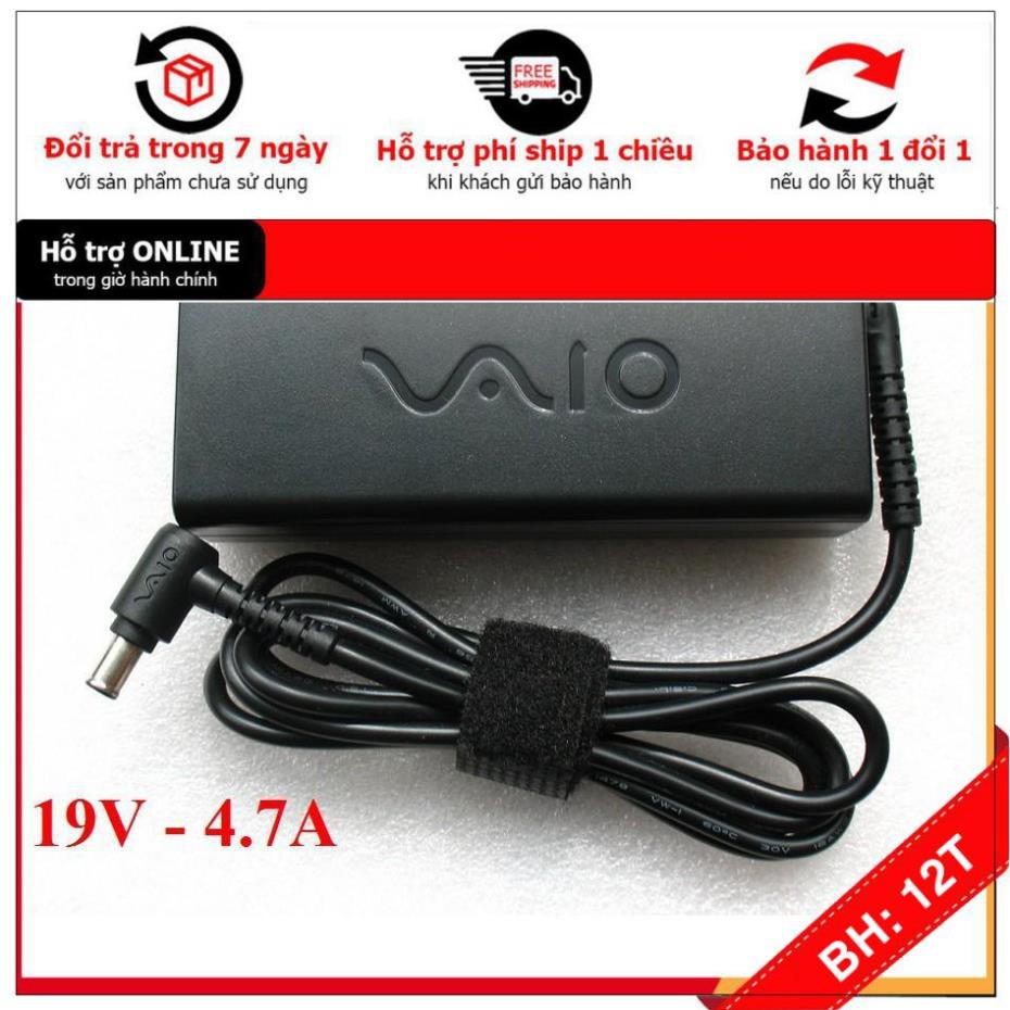 Sạc Bộ Nguồn Tivi Sony 19.5V 4.7A Sạc laptop Vaio Sony Kèm Dây nguồn - New 100% BH 12 tháng