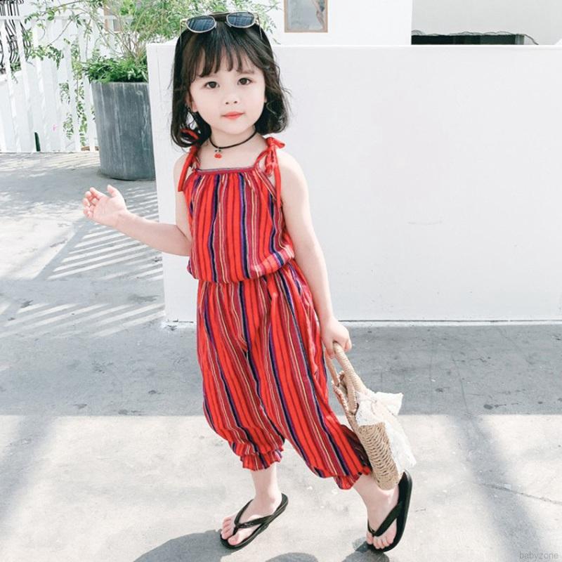 Bộ Áo Hai Dây In Hoa + Quần Trong Cho Bé