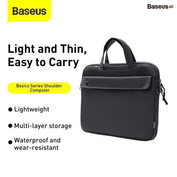 Túi xách chống nước Baseus Basics Series 13" / 16" Shoulder Computer Bag dùng cho Macbook / Laptop