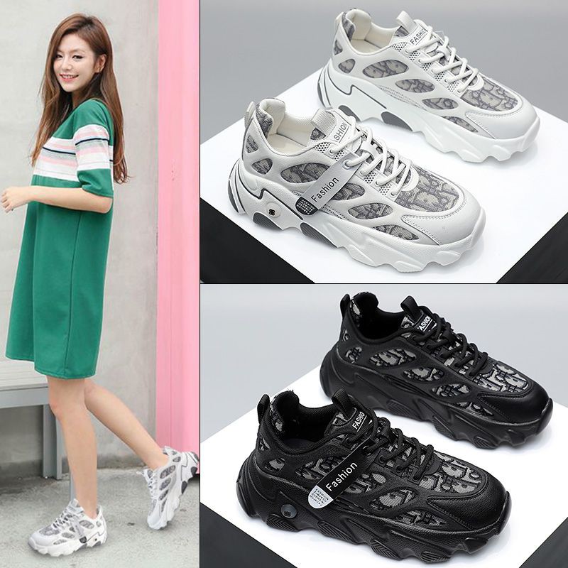 Giày sneaker nữ Ulzzang A2020 kiểu dáng thể thao mới nhất, Hot Trend HAPU ( 2 màu )