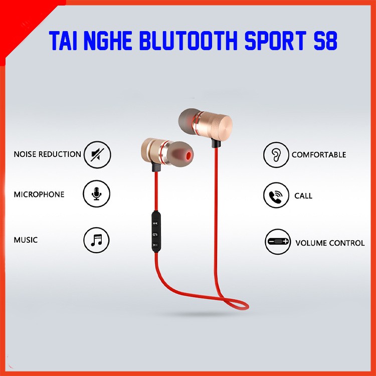 [Mã ELORDER5 giảm 10K đơn 20K] Tai nghe bluetooth sport s8 âm thanh chất lượng, nhỏ gọn – TAIYO9SHOP