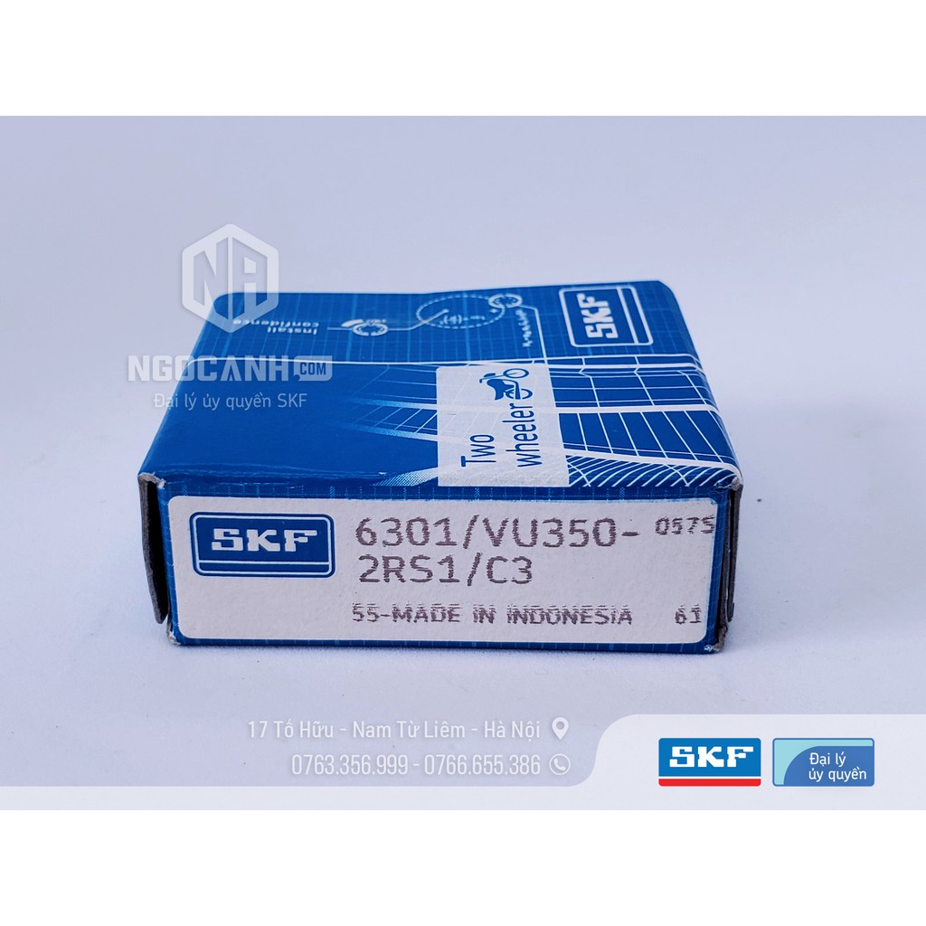 Bạc đạn xe máy SKF 6301/VU350-2RS1/C3