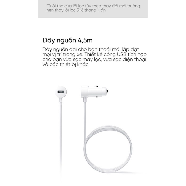 Máy lọc không khí ô tô Xiaomi Smartmi Car Air purifier