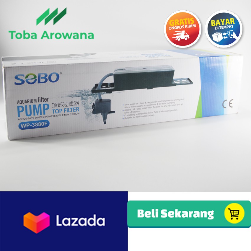 Bộ lọc bể cá 60-100 cm SOBO WP-3880F