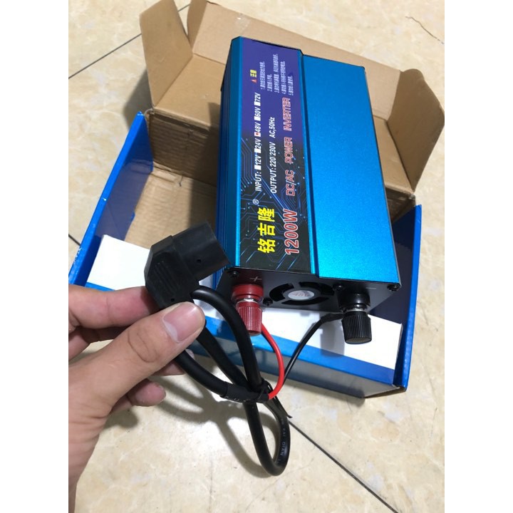 BÁN bộ chuyển điện 48V sang 220V sử dụng nguồn điện từ ắc quy xe đạp điện, xe máy điện LỖI ĐỔI MỚI