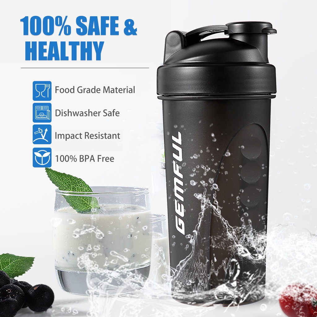 Bình lắc tập thể thao không chứa BPA chống tràn 700ml